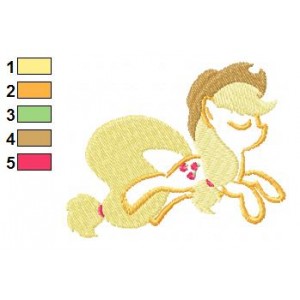 Applejack My Little Pony Embroidery Design